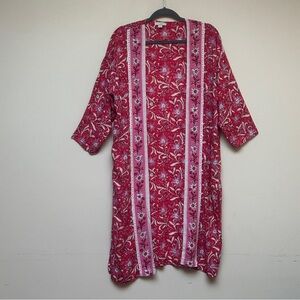 Loft Floral Red Duster Size XS